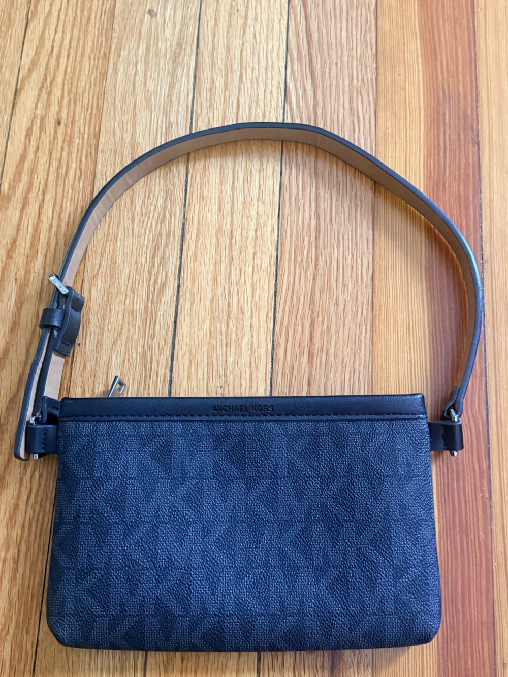 Michael Kors Black Signature Logo Belt Bag